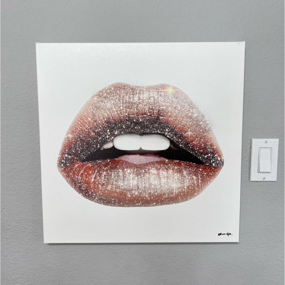 Oliver Gal Lip Painting 20”x20”